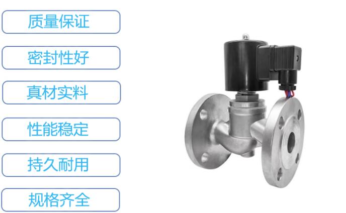 不锈钢法兰电磁阀ZBSF DN50 常闭 AC220V