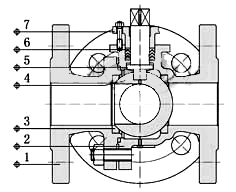 电动调节球阀结构示意图